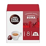 NESCAFÉ DOLCE GUSTO Espresso Roma Caffè, 6 Confezioni da 16 capsule (96 capsule)