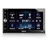 XZENT X-107 - 2 DIN autoradio per auto e camper, sistema multimediale con touchscreen da 6,75" / 17,1 cm, centro multimediale con DAB+, USB, FM, Bluetooth, WebLink