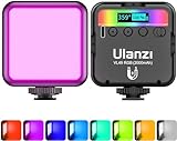 Luce Video RGB Led, ULANZI VL49 Faretto Led Dimmerabile 2500K-9500K Temperatura di Colore con Batteria Integrata, Luci Video illuminazione Pannello con LCD Display per Fotocamera Fotografia