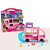Just Play Camper Barbie Pet con Coppia di Animali da 3,8 cm, 11 Pezzi, Personaggi e Set di Gioco, Giocattoli per Bambini dai 3 Anni, Colore Rosa, 25.4, 63717