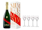 Champagne Brut G.H. Mumm "Grand Cordon" Magnum 1,5 Litri Astucciato + 4 Flutès Firmati