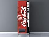 Oedim Adesivi in vinile per frigorifero, distributore automatico Cocacola | 185 x 60 cm | Adesivo resistente, adesivo decorativo dal design elegante