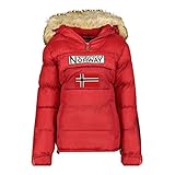 giacca corta fodera calda Geographical Norway BELANCOLIE LADY giacca vento invernale cappotto cappuccio pelliccia sintetica regalo da donna Parka caldo da donna 