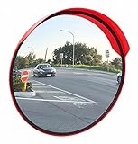 Specchio stradale diametro 60cm per angoli ciechi con scarsa visibilità.