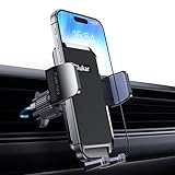 Blukar Porta Cellulare da Auto, Supporto Cellulare Auto Bocchette dell Aria con 2023 Upgrated Clip e Operare con Una Sola Mano, 360°di Rotazione Supporto Auto Smartphone per 4-7”Smartphone - Nero
