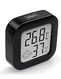 Igrometro Termometro Digitale con ampio schermo LCD, Termoigrometro da Interno per Casa Monitor di Temperatura e umidità per Ambienti con retroilluminazione