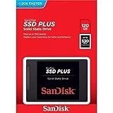 Sandisk Memoria s Stato Solido SSD Plus da 120 GB, Nero, [Vecchio Modello]