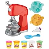 Play-Doh Kitchen Creations - Il Magico Mixer, impastatrice giocattolo con finti accessori da cucina, giocattolo per attività manuali per bambini e bambine