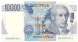 Cartamoneta.com 10000 Lire Banca d Italia Alessandro Volta Lettera D 22/11/1989 FDS-/FDS 20481/III