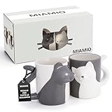 MIAMIO – 2 x 350 ml Tazza Gatto/Tazza/Tazze/Tazze Di Ceramica Set