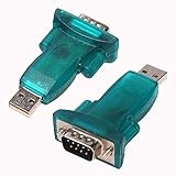 OcioDual Adattatore Convertitore USB 2.0 Maschio a Seriale DB9 RS232 RS 232 9 Pin COM Porta Seriale Femmina per PC Windows 7 XP