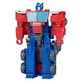 Transformers EarthSpark - Action Figure di Optimus Prime da 10 cm, conversione in 1 Passaggio con Lancio in Aria, Giocattolo per Bambini e Bambine dai 6 Anni in su