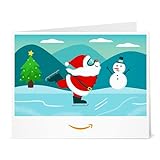 Buono Regalo Amazon.it - Stampa - Babbo Natale sui pattini da ghiaccio