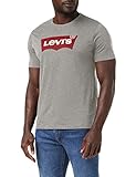 Levi s SETIN Neck Graphic H215 T-Shirt, Grigio (Midton), S Uomo