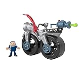Imaginext Fisher -Price Minions La Bici Razzo di Gru con Personaggio e Bicicletta, Giocattolo per Bambini 3+ Anni, GMP38
