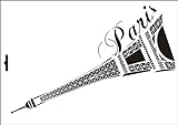UMR-Design W-408 Eiffel Paris Tessile- / wallstencil Size A4