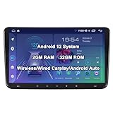 ACAVICA Android 12 Autoradio per VW Golf 5 6 Plus Polo 6r Passat Seat Touch Screen Stereo con Wireless Carplay Android Bluetooth Navigatore GPS WiFi DSP USB 2+32GB