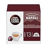 NESCAFÉ DOLCE GUSTO Espresso Napoli Caffè, 6 Confezioni da 16 capsule (96 Capsule Compatibili con Macchine Nescafé Dolce Gusto)