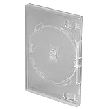Amaray - Custodia singola trasparente per DVD/CD/BLU RAY, confezione da 10 pezzi