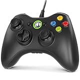 Gezimetie Xbox 360 Game Controller, USB Wired Controller Gamepad di Design Ergonomico Migliorato, Joystick Compatibile per Microsoft Xbox 360/Xbox 360 Slim/PC (Windows 7/8/8.1/10/XP/Vista)