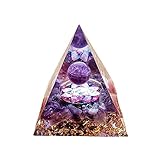 ycyingcheng Piramide Ogan Torre di energia di Cristallo Natura Reiki Chakra Pietra Schiacciata, Benedizione di rimozione dell energia negativa Ornamenti per L Ufficio a casa Rinforzo, 6 cm