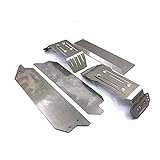 LICHIFIT Kit di aggiornamento dell armatura del telaio della piastra di protezione anticollisione in acciaio inossidabile per Traxxas 1/10 Accessori per auto Maxx RC 5 pezzi/set
