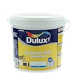 Dulux Pittura Riempitiva a Base di Farina di Quarzo a Grana Fine per Esterni Anti Alga e Anti Muffa , 5 Litri, Bianco