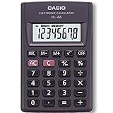 Casio Hl-4a-w Calcolatrice di tipo portatile con display extra grande a 8 cifre