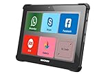 Brondi Amico Tablet 10.1 pollici, Wi-Fi e Rete 3G, Dual SIM standard, Sistema operativo Android, con Icone Grandi e Funzionalità Cellulare, Nero