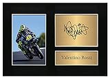 Zulu Image Valentino Rossi Superbikes MotoGP Autografato A4 Riproduzione Fotografica Autografo Stampa Stampa N°11, Nero