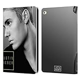 Head Case Designs Licenza Ufficiale Justin Bieber Mirrored Black And White Purpose B&N Custodia Cover in Pelle a Portagoglio Compatibile con Apple iPad Air 2 (2014)