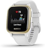 Garmin Venu Sq, Smartwatch GPS Sport con Monitoraggio della Salute e Garmin Pay, Bianco (Bianco/Oro)