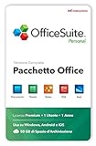 OfficeSuite Personal - Docs, Sheets, Slides, PDF, Mail & Calendar - 1 anno di licenza per 1 PC Windows e 2 Dispositivi Mobili