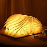 Lampada a LED, pieghevole, lampada da libro, luce illuminazione d atmosfera, ricaricabile tramite USB, bianca calda, notturna, comodino per bambini, fidanzata, regalo la casa