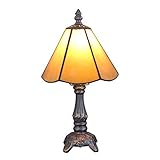 Tokira lampada da tavolo in stile Tiffany, piccola lampada da 6 pollici in vetro, stile vintage lampada da tavolo per soggiorno, luce notturna per la cameretta dei bambini [Escluse le Lampadine]