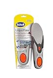 Scholl Liquiflex Extra Supporto, Solette Regolabili Anti-Odore in Memory Foam con Tecnologia 5 in 1 per Scarpe da Lavoro, Stivali e Scarpe Antinfortunistiche, Taglia S (35.5-40.5)