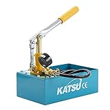 KATSU Pompa di prova della pressione della tubazione, prova di tenuta idraulica 5L 0-50Bar manuale per l ispezione dell installazione del sistema di tubazioni dell acqua calda e fredda 318927