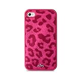 Puro IPC4LEOSPNK Leopard Cover Iphone 4/4S PINK Custodia con motivo leopardato effetto soft touch