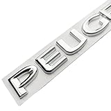 Car lettering decorazione logo VELOCE, per Peugeot 107 206 207 208 308 307 407 508 2008 3008 sostituzione logo adesivo 3D per auto,Silver