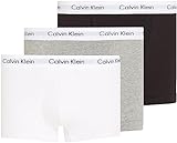 Calvin Klein 3p Trunk, Bóxer Uomo, Black White Grey Heather, L (Pacco da 3)