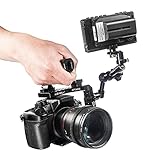 Walimex pro Advanced Movie Set – Camera Cage Set completo per registi con Aptaris Cage di alta qualità, braccio snodato NP-F batteria, ideale per tutte le fotocamere comuni