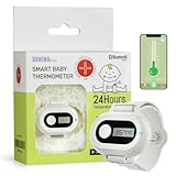 DAHEMA Termometro Febbre Neonato Indossabile, Digitale, Bluetooth e con App per Monitoraggio e Allarme Alta Temperatura Bambino