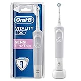 Oral-B 610519 Vitality 100 Sensi Ultrathin, Spazzolino Elettrico Ricaricabile