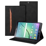 Auslbin Custodia per Samsung Galaxy Tab S2 9.7 Pollice (SM-T810/T815/T815/T819) Pelle PU Cover Tablet Case con Supporto Funzione (Nero)
