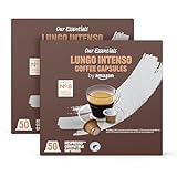 by Amazon Lungo Intenso, tostatura media, capsule compatibili Nespresso, 100 unità, 2 Confezioni da 50 - Certificato Rainforest Alliance