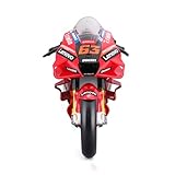 Maisto - Moto GP Racing - Ducati Lenovo 2022#63 Bagnaia - Riproduzione del veicolo in scala 1/6 - Giocattolo per bambini da 8 anni - M32229