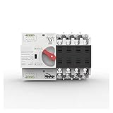 Interruttore di trasferimento automatico a doppia 4P Din Rail ATS for fotovoltaico e inverter Commutatori automatici a doppia alimentazione Commutatori trifase 400V 63A 100A (Size : 4P Generator Type