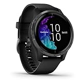 Garmin Venu - Smartwatch GPS, AMOLED, Music, Garmin Pay, Wi-Fi, iOS/Android, 43 mm, lunghezza da 125 fino a 190 mm, Nero (Black Slate)