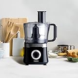 Robot da cucina multichef,Grattugia, Impasta, Emulsiona, 800W, Caraffa 1,5l, Nero/silver,Improve IMPROB001WFP