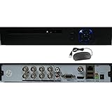 RVT SECURITY DVR 1080P 8 Canali 1080N Videoregistratore Network Digital Video Recorder H.264 HDMI Email Allarme con Telecamera IP/AHD/TVI/CVI/Analogica Motion Detection